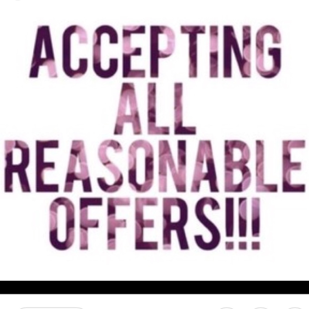 Reasonable offers accepted! Happy poshing!